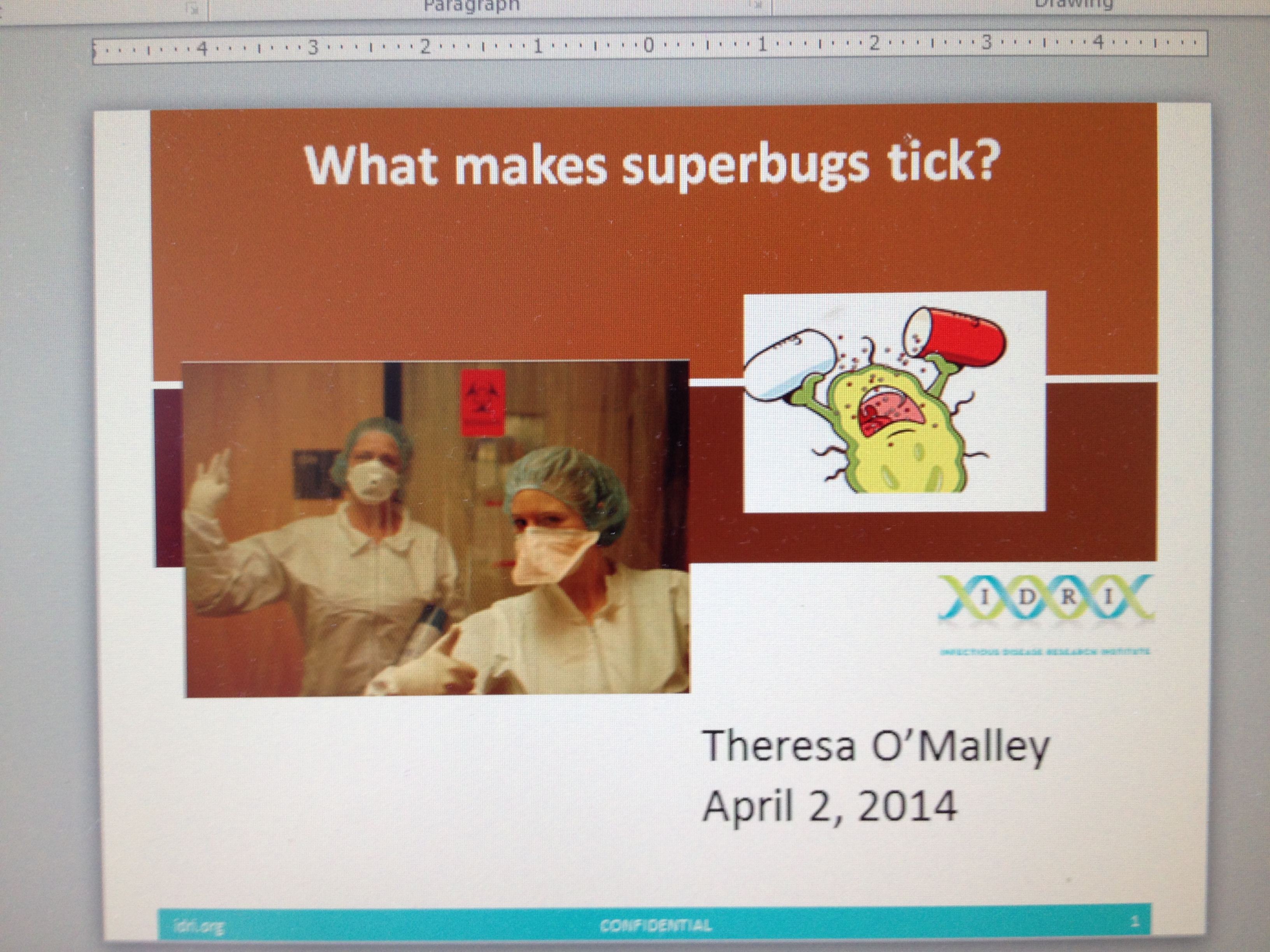 My Internal Seminar series 2014 Title Slide